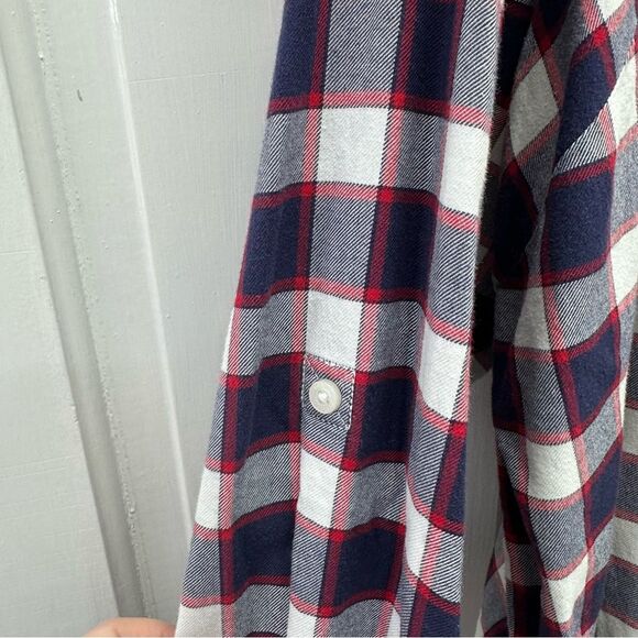 Tommy Hilfiger long sleeve button down flannel shirt women's 2xl classic - Picture 3 of 5